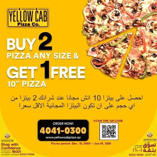 Yellow Cab Pizza Qatar Offers 2021 14439 Restaurants