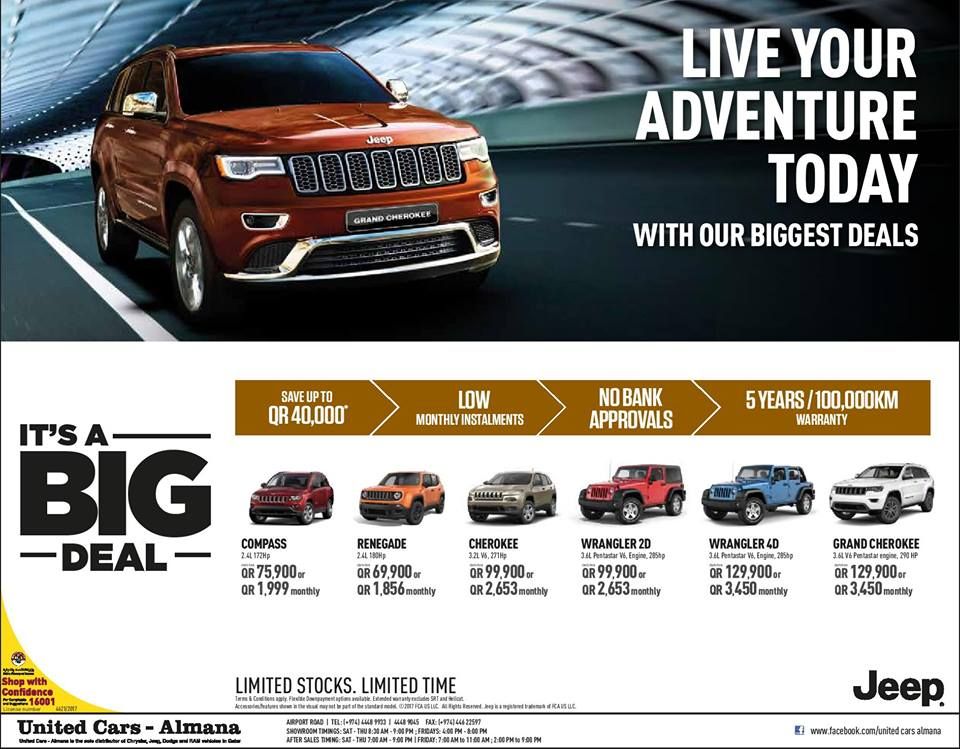 Live Your Adventure Today with our Biggest Deals - United Cars Almana