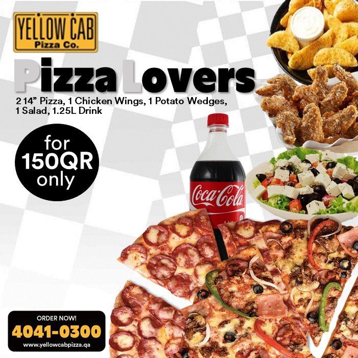 Yellow Cab pizza qatar offers 2021
