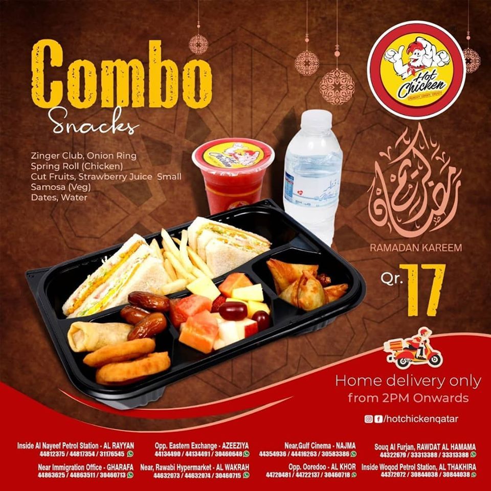 Hot Chicken Restaurant qatar offers 2020