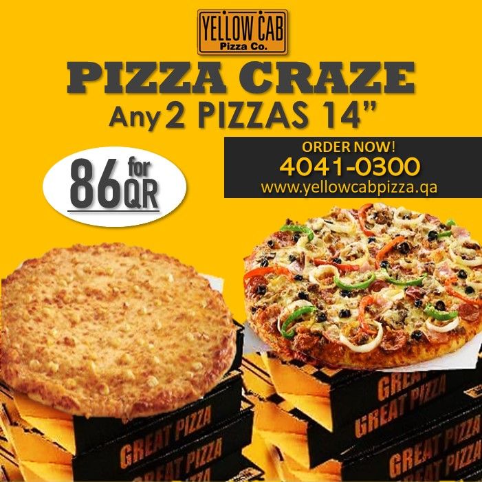 Yellow Cab Pizza Qatar Offers