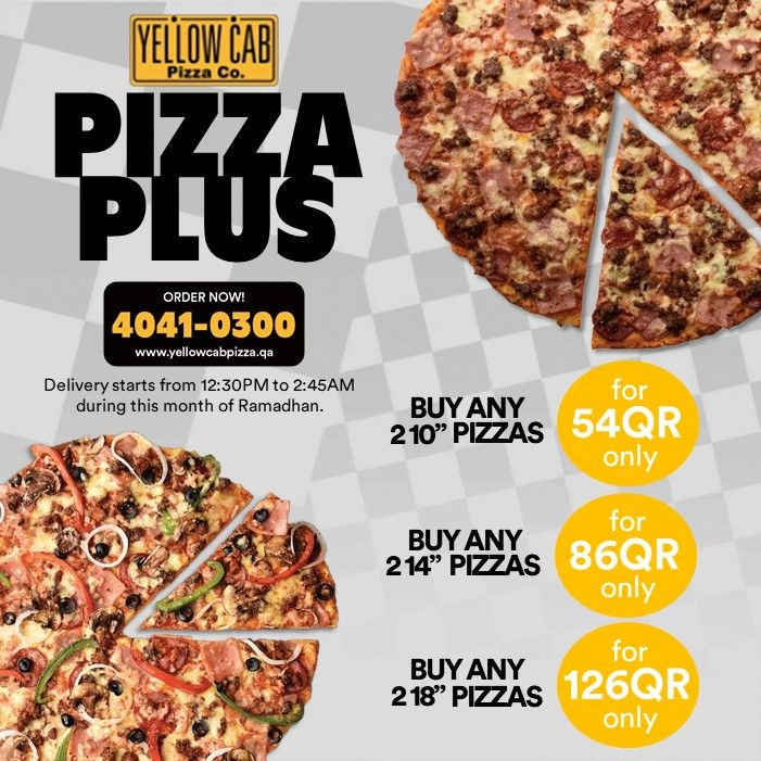 Yellow Cab Pizza Qatar Offers