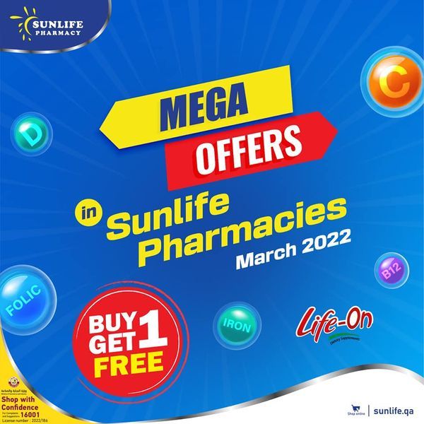 Sunlife Pharmacies Qatar Offers 2022