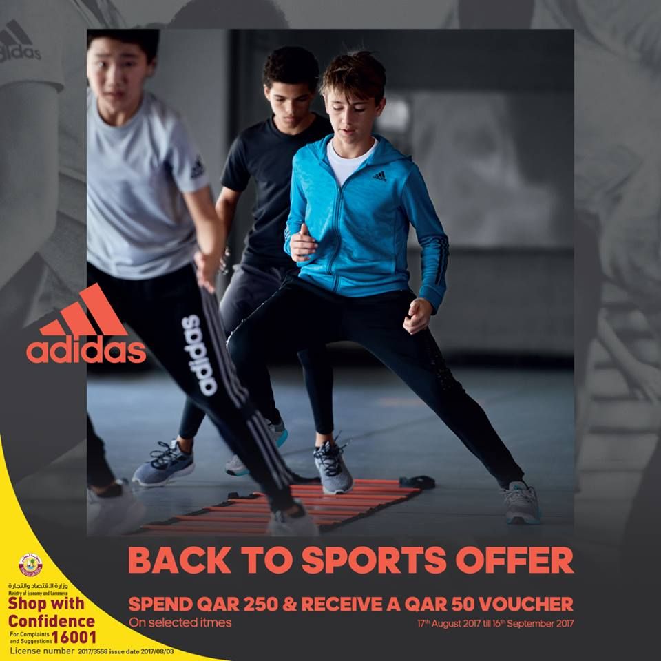 Back To Sports Offer at Adidas Stores | Qatar Offers