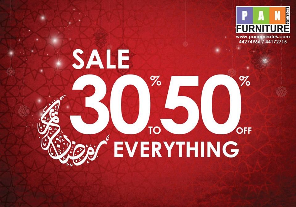 Enjoy Ramadan Sale 30 to 50% off - Pan Emirates