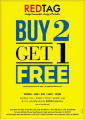 Buy 2 Get 1 Free - RED TAG Offers