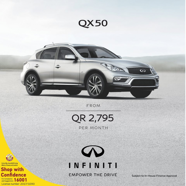 OWN THE INFINITI QX50 WITH ZERO DOWN PAYMENT