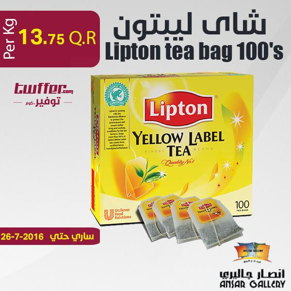 Lipton tea bag 100's